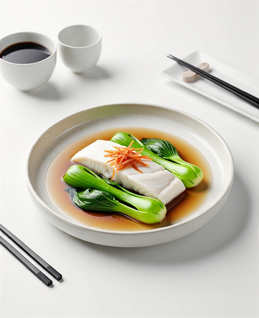 Steamed White Fish